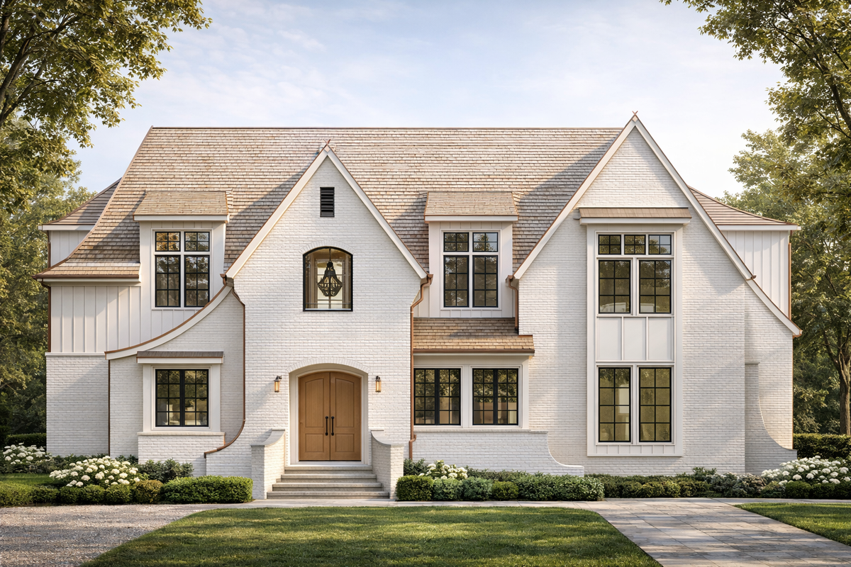 Architectural elevation of a Frame and Feather home